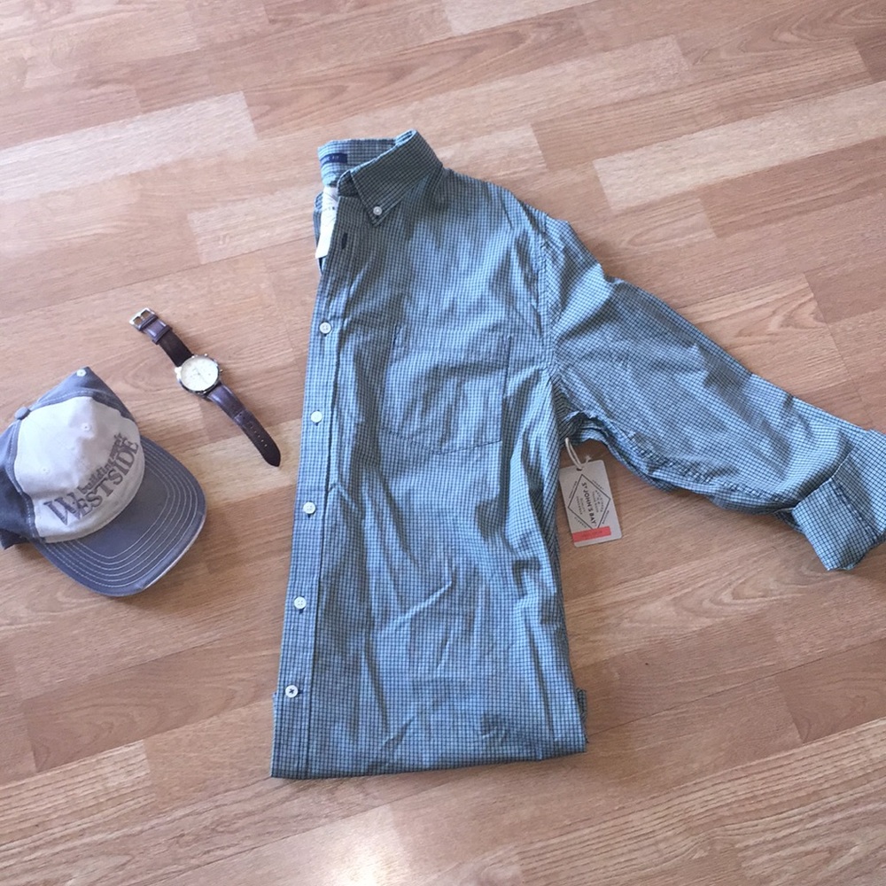 St John's Bay Plaid Button Up